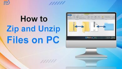 how to zip and unzip files on PC