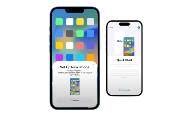 How to transfer iPhone to iPhone with Quick Start