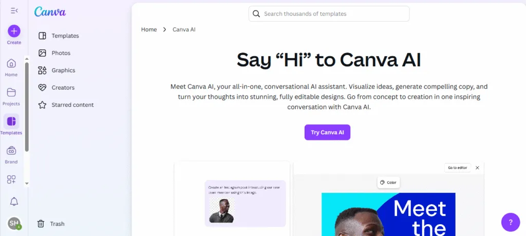 Canva AI