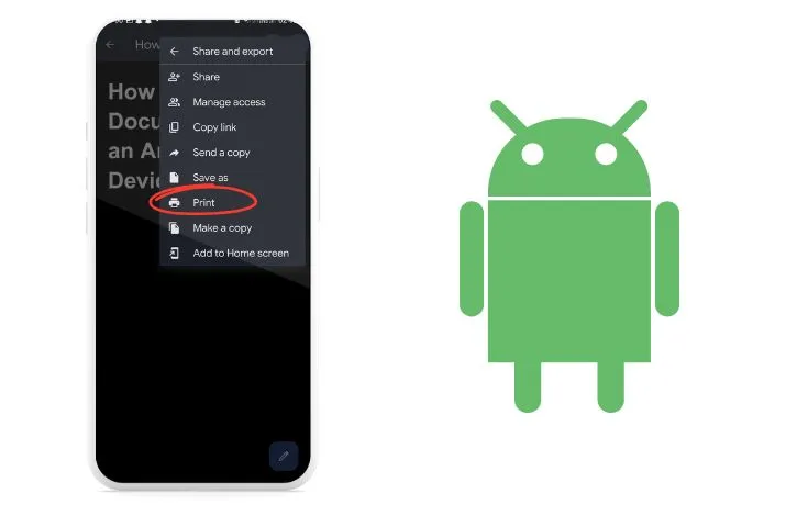 Choose the option “Print