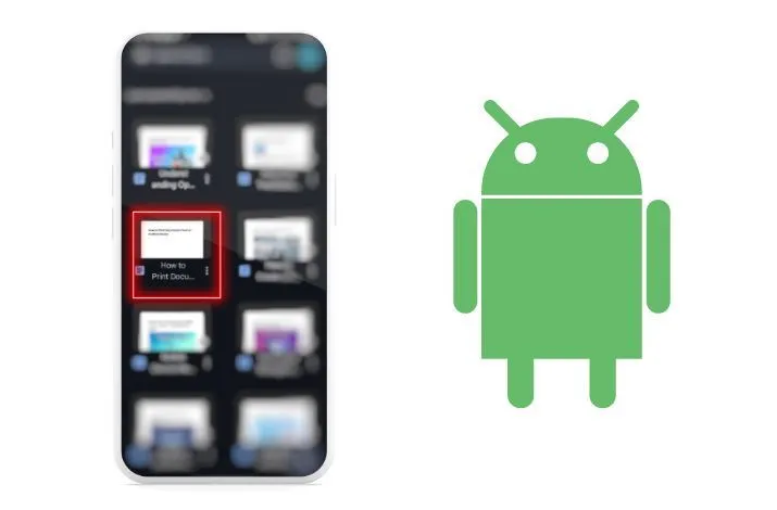 Open the file you want to print.